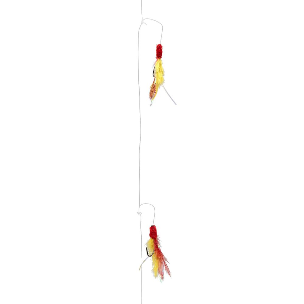 5/0 Popcorn Krill 2 Hook Feather Rig | Tackle Boxes, Bait & Accessories Fishing P-Line