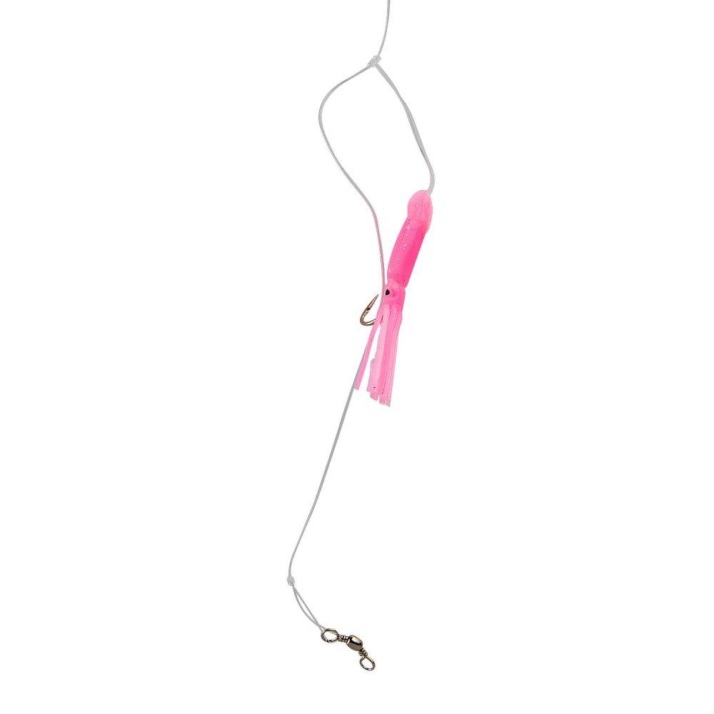 Rock Cod Squid 3.5″ Glow Pink Legs | Tackle Boxes, Bait & Accessories Fishing G Pucci & Sons